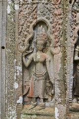 Old ruin stone carving sculptures 