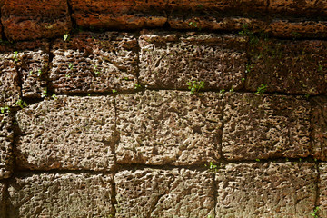 Old stone ruin historical site
