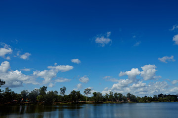 lake and blue sky