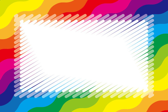 #Background #wallpaper #Vector #Illustration #design #free #free_size #charge_free #colorful #color rainbow,show business,entertainment,party,image  カラフルイラスト背景素材,レインボー,コピースペース,名札,値札,キッズ,波,ギザギザ模様,落書き風