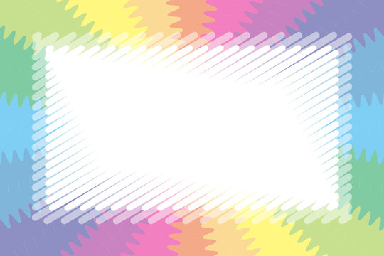 #Background #wallpaper #Vector #Illustration #design #free #free_size #charge_free #colorful #color rainbow,show business,entertainment,party,image  背景壁紙,虹色,放射,ギザギザ,タイトルスペース,ネームプレート,プライスタグ,イラスト,無料素材,