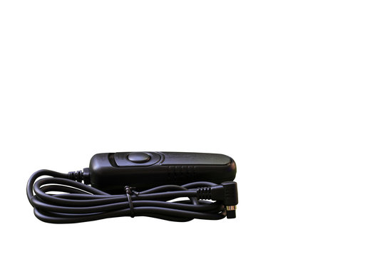 Remote controller for digital camera isolated on white background. This has clipping path.