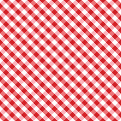 Gingham Seamless Check Cross Weave Pattern, Red and White, EPS8 includes pattern swatch that seamlessly fills any shape, for arts, crafts, fabrics, picnics, home decor, scrapbooks.