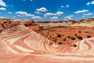 Valley of Fire burns in the sunlight