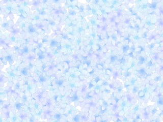 花の水彩背景素材/青a