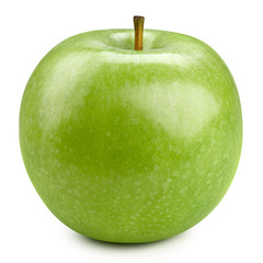 Green apples isolated on white