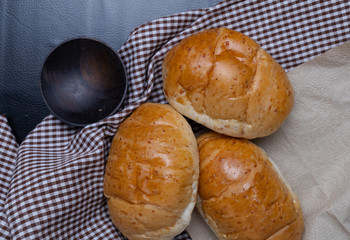 Homemade Breads on the table