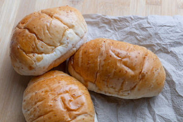 Homemade Breads on the table