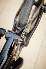 BMX bike parts close up