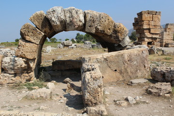 Ruins of the ancient city Hierapolis