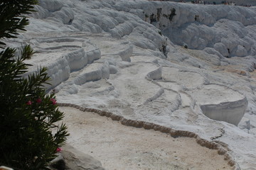 Pamukkale or ancient Hierapolis in Turkey