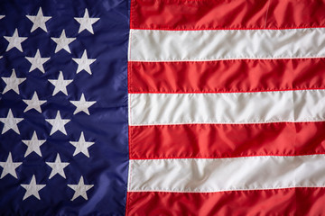 Fototapeta premium Flag of the United States. American flag red white and blue background.