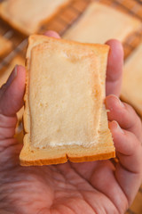 Crispy butter toast.