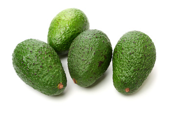 Avocado on a white background