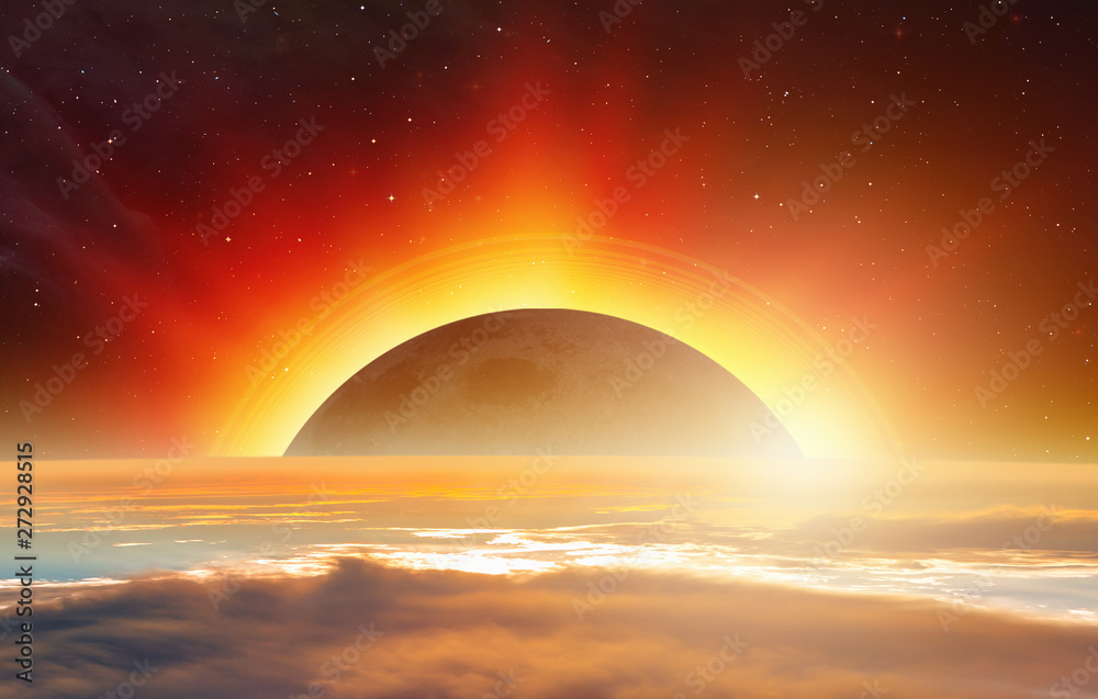 Aufkleber solar eclipse 