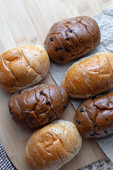 Homemade Breads on the table