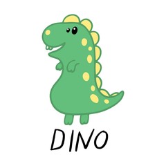Funny cartoon dino