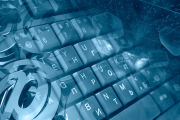 Keyboard and mail signs