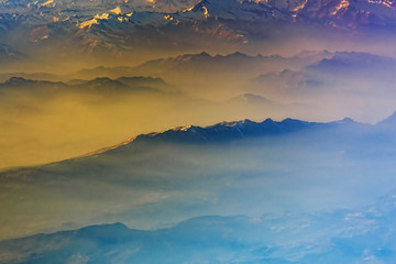 mountain range, landscape, wallpaper, himalayan, Alps, looking, art, fantasy, fold, plane, view, island