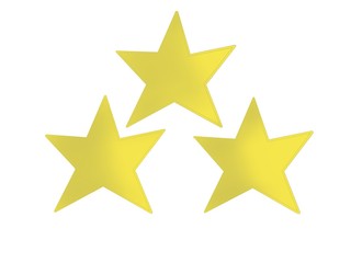 stars isolated on white background