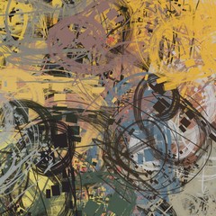 Digital backdrop. Abstract texture. Colorful pattern.