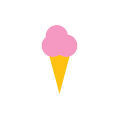 Ice cream cone icon graphic design template vector illustration