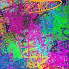 Chaotic texture. 2d illustration. Colorful pattern.