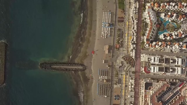 aerial view of the coast of Adeje