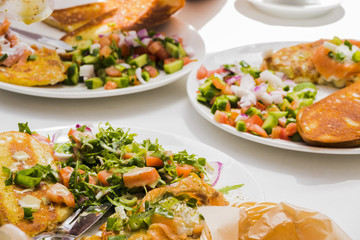 Healthy breakfast with vegetables