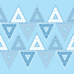 Ethnic boho seamless pattern. Lace. Embroidery on fabric. Patchwork texture. Weaving. Traditional ornament. Tribal pattern. Folk motif. Can be used for wallpaper, textile, wrapping, web.