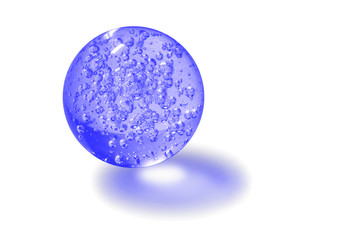 Glass balls with bubbles inside