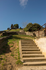 Obraz premium The medieval village of Hostalric in Girona
