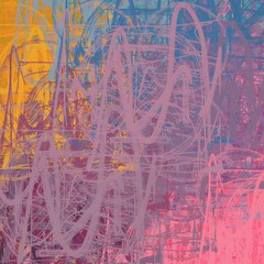 Canvas surface. Wide brush. Wall painting. Painterly mix. Modern art. Abstract. Backdrop material. Oil painting. 2d illustration. Color texture. Handmade background. 