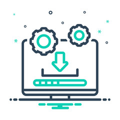 mix icon for system update