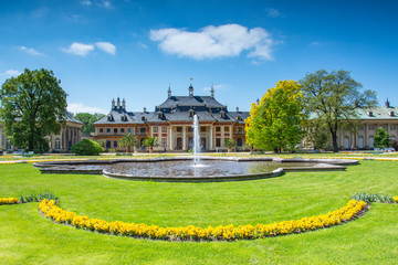 Dresden in Saxony- palace Pillnitz near the Elbe river