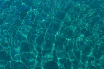 amazing crystal clear water of the Aegean sea