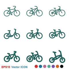Bicycle icon. Vector element illustration on background.