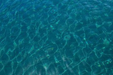 Fototapeta na wymiar amazing crystal clear water of the Aegean sea
