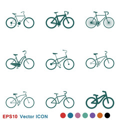 Fototapeta premium Bicycle icon. Vector element illustration on background.