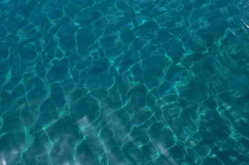 amazing crystal clear water of the Aegean sea