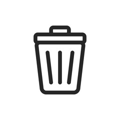 trash can icon vector design