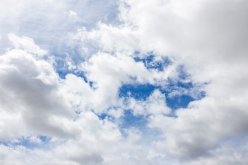 clouds in the blue sky