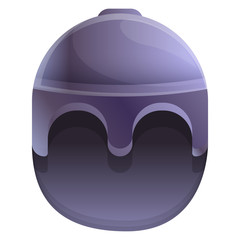 cartoon helmet isolated on white background, vector illustration
