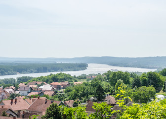 Fototapeta na wymiar Sremski Karlovci panoramic view