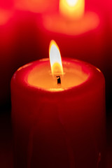 Red Christmas candles