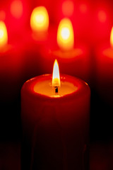 Red Christmas candles