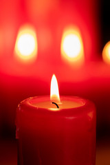 Red Christmas candles