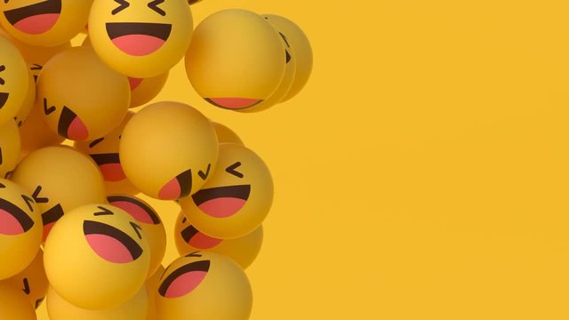 'Haha' Emoji Balls - Floating #3 (Left)