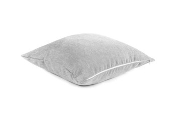 Gray cushion on the white background.