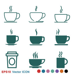 Coffee cup icon. Coffee drink vector symbol stock web illustration.